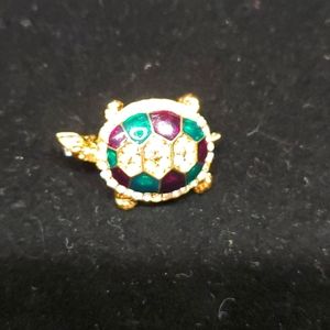 🔸️5/$25🔸️Vintage Turtle Brooch